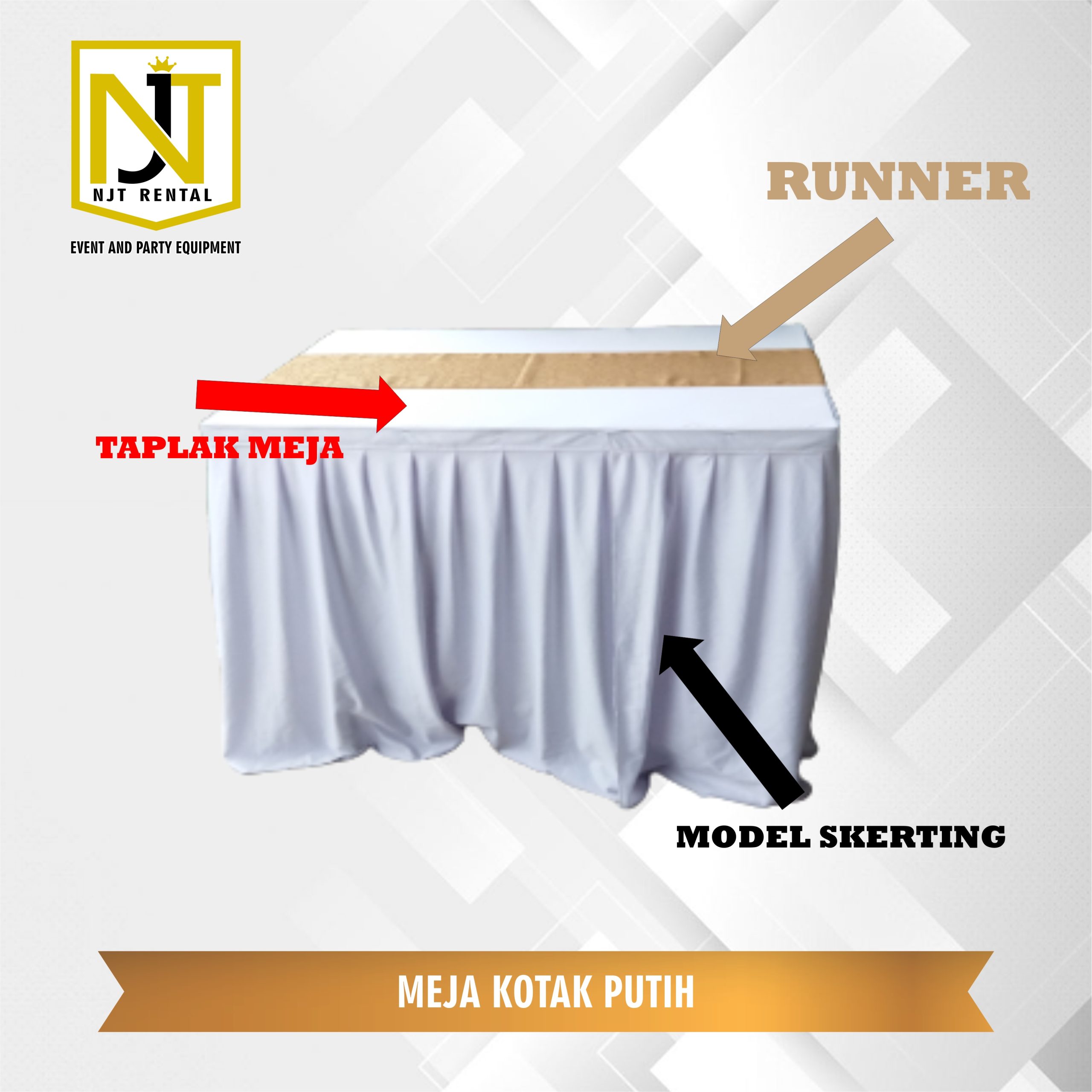 njt rental- pengertian meja kotak - aksesoris meja kotak -meja kotak murah - tempat sewa meja kotak